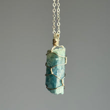 Aquamarine Beryl (A Grade) Wire Wrapped Necklace