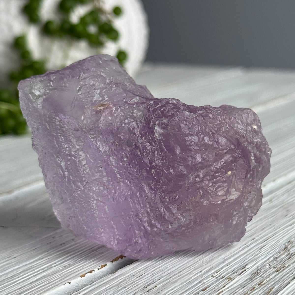 Etched Lavender Fluorite Crystal Specimen – Wholehearted Crystal Creations