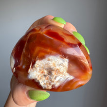 Carnelian Palm Stone Crystal Specimen CP35