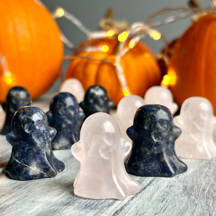 Ghost Rose Quartz Carving specimen