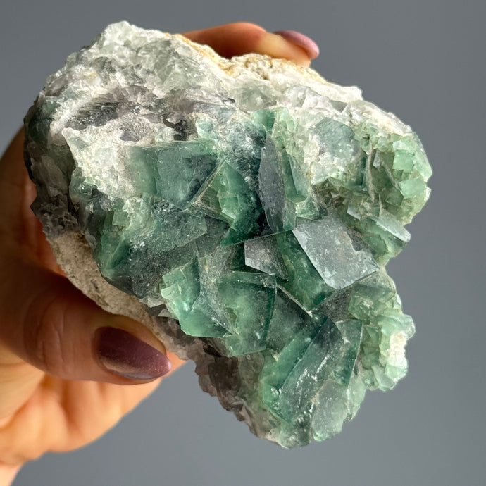 Green Cubic Fluorite Raw Crystal Specimen – Wholehearted Crystal Creations