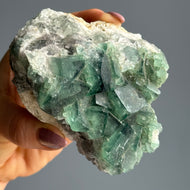 Green Cubic Fluorite Raw Crystal Specimen – Wholehearted Crystal Creations