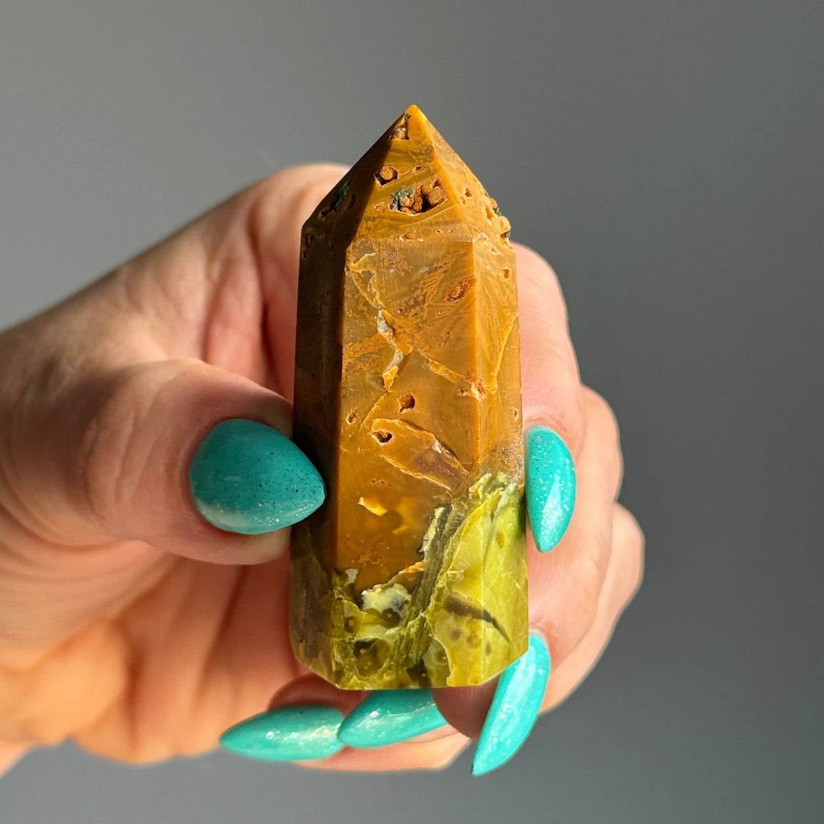 Green Opal Tower Crystal Specimen – Wholehearted Crystal Creations
