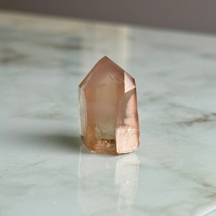 Pink Lithium Quartz (Rare) Crystal Tower Specimen PLQ#15