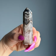 Amethyst Mexican Lace Agate Tower Crystal Specimen – Wholehearted Crystal Creations