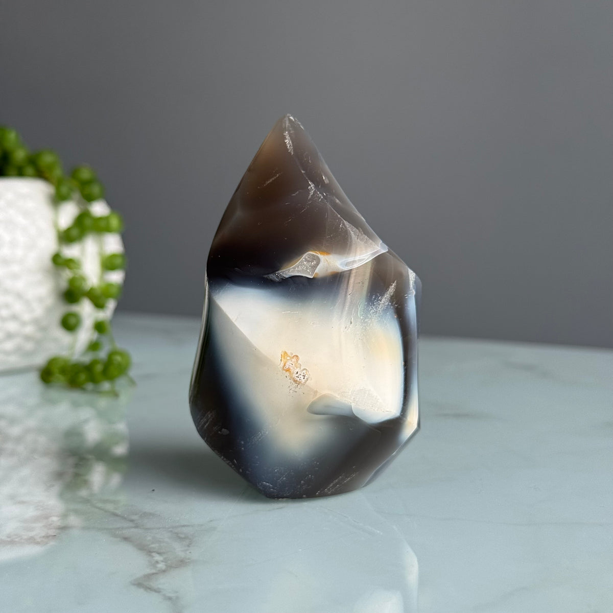 Orca Agate Swirl Flame Crystal Specimen – Wholehearted Crystal Creations