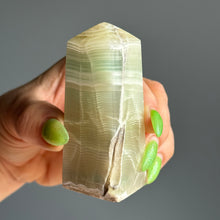 Green Calcite (Fingerprint) Crystal Tower Specimen CT32
