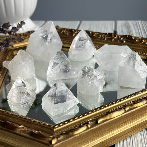 Apophyllite Pyramid Crystal Specimen – Wholehearted Crystal Creations