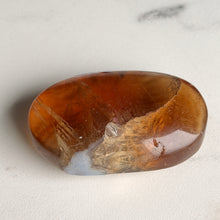 Yellow Fluorite with Agate Heart Carving Specimen (YF25)