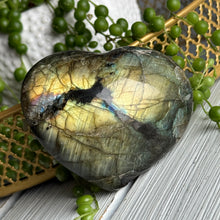 Labradorite Heart Carving Crystal Specimen