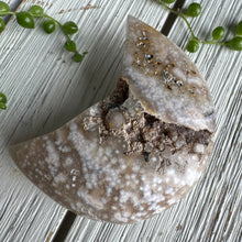 Ocean Jasper Moon Crystal Specimen Carving