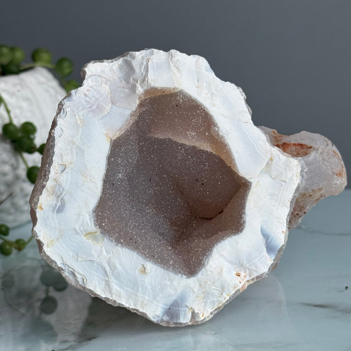 Orca Agate Druzy Geode Specimen