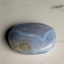 Blue Lace Agate Chalcedony Palm Stone Specimen (BA36)