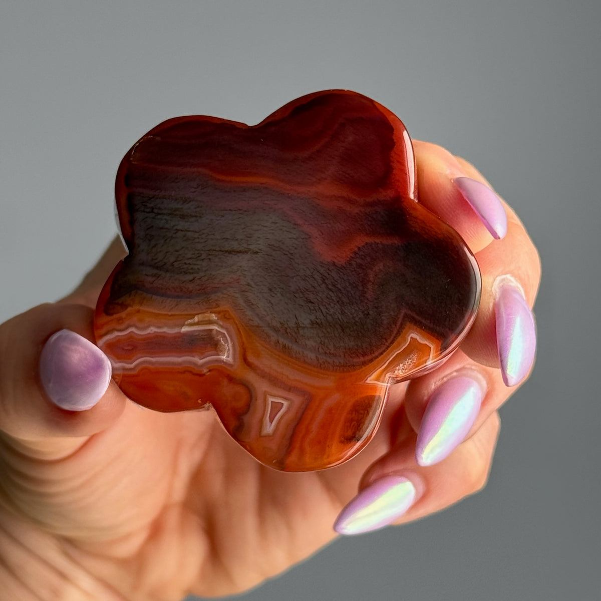 Carnelian Flower Carving Crystal Specimen – Wholehearted Crystal Creations