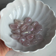 Angel Aura Rose Quartz tumble pocket stone specimen