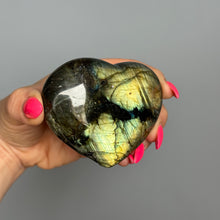 Labradorite Heart Carving Crystal Specimen