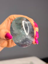 Rainbow Fluorite Palm Stone Specimen