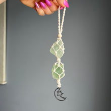 Green Fluorite Macrame Crystal Specimen Hanger – Wholehearted Crystal Creations