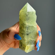 Botryoidal Prehnite (Raw) Tower Specimen
