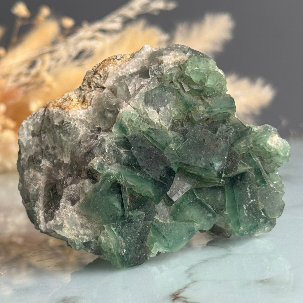 Green Cubic Fluorite Raw Crystal Specimen – Wholehearted Crystal Creations