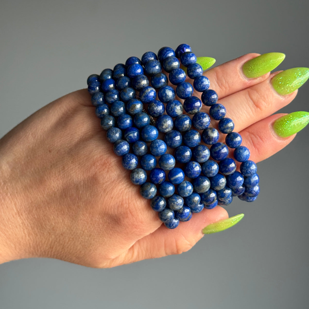 Lapis Lazuli Beaded Stretch Bracelet – Wholehearted Crystal Creations