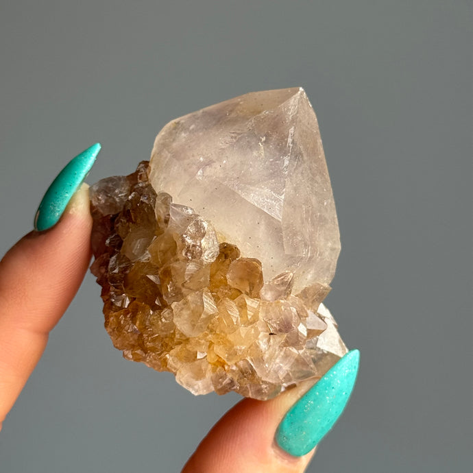 Smoky Amethyst Spirit Quartz Crystal Specimen