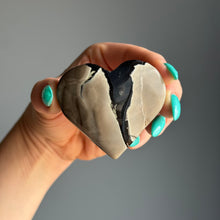 Volcano Agate (UV reactive) Heart Carving Specimen