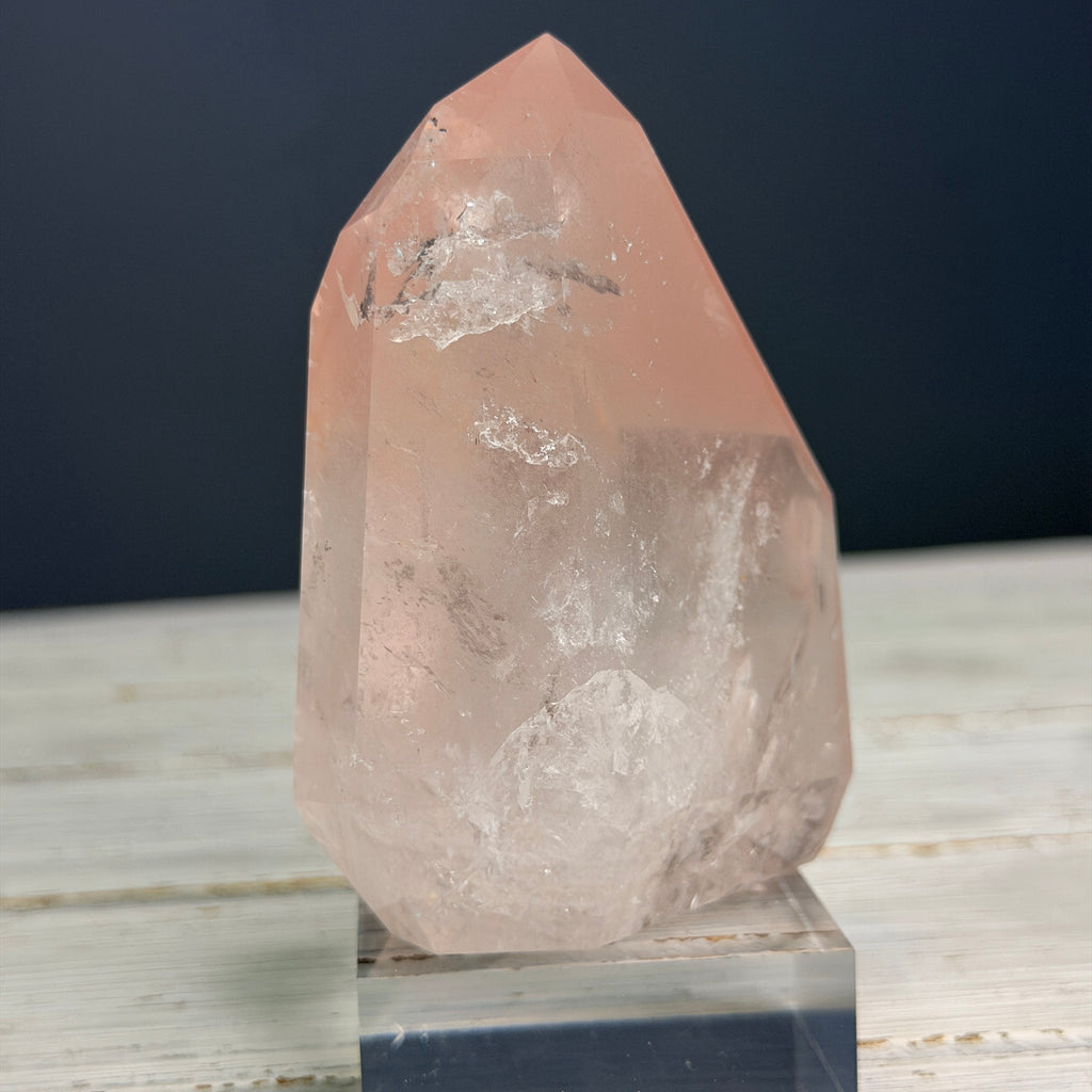 Pink Lithium Quartz (Rare) Crystal Tower Specimen PLQ#39 – Wholehearted Crystal Creations