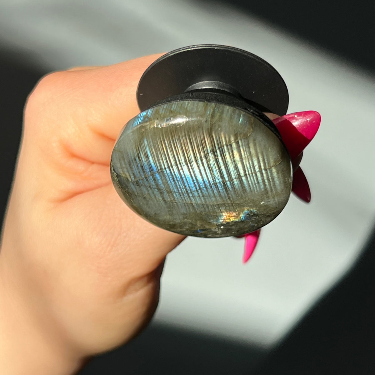 Labradorite Crystal Phone Pop Socket – Wholehearted Crystal Creations