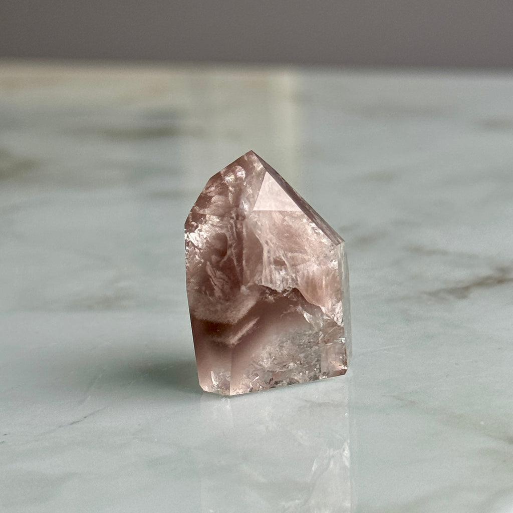 Pink Lithium Quartz (Rare) Crystal Tower Specimen PLQ#16 – Wholehearted Crystal Creations