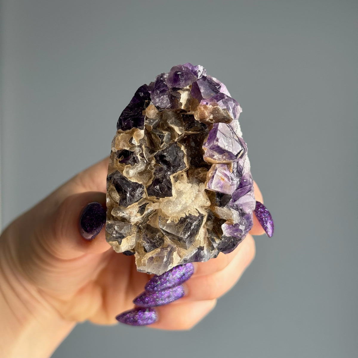 Amethyst Geode Mini Cathedral Cluster Crystal Specimen – Wholehearted Crystal Creations