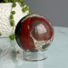 Bloodstone Jasper Polished Crystal Sphere Specimen