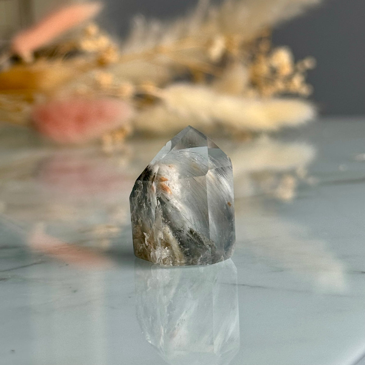 Blue Tara Quartz Crystal Specimen – Wholehearted Crystal Creations