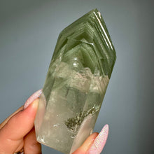 Garden Quartz Green Phantom Lodolite Tower Crystal Specimen – Wholehearted Crystal Creations