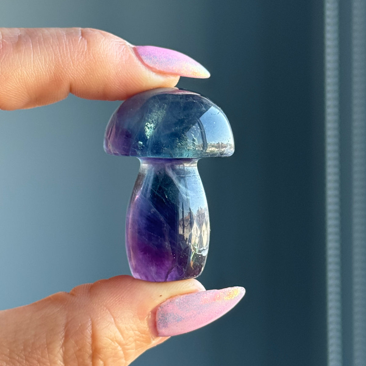 Fluorite Mushroom Carving Crystal Specimen – Wholehearted Crystal Creations