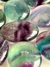 Rainbow Fluorite Palm Stone Specimen