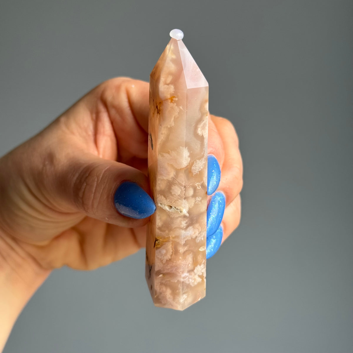 Flower Agate Tower Crystal Specimen – Wholehearted Crystal Creations