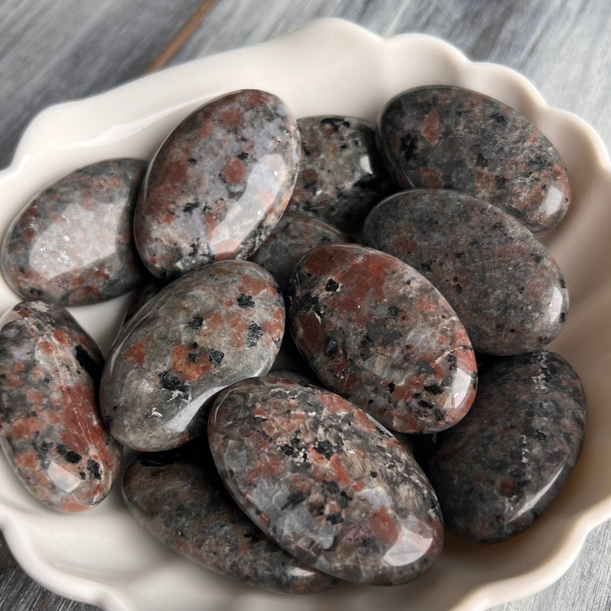 Yooperlite Palm Stone Crystal Specimen – Wholehearted Crystal Creations