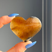 Yellow Fluorite Heart Carving Specimen