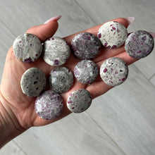 Ruby in Granite Coin Pocket Stone Specimen