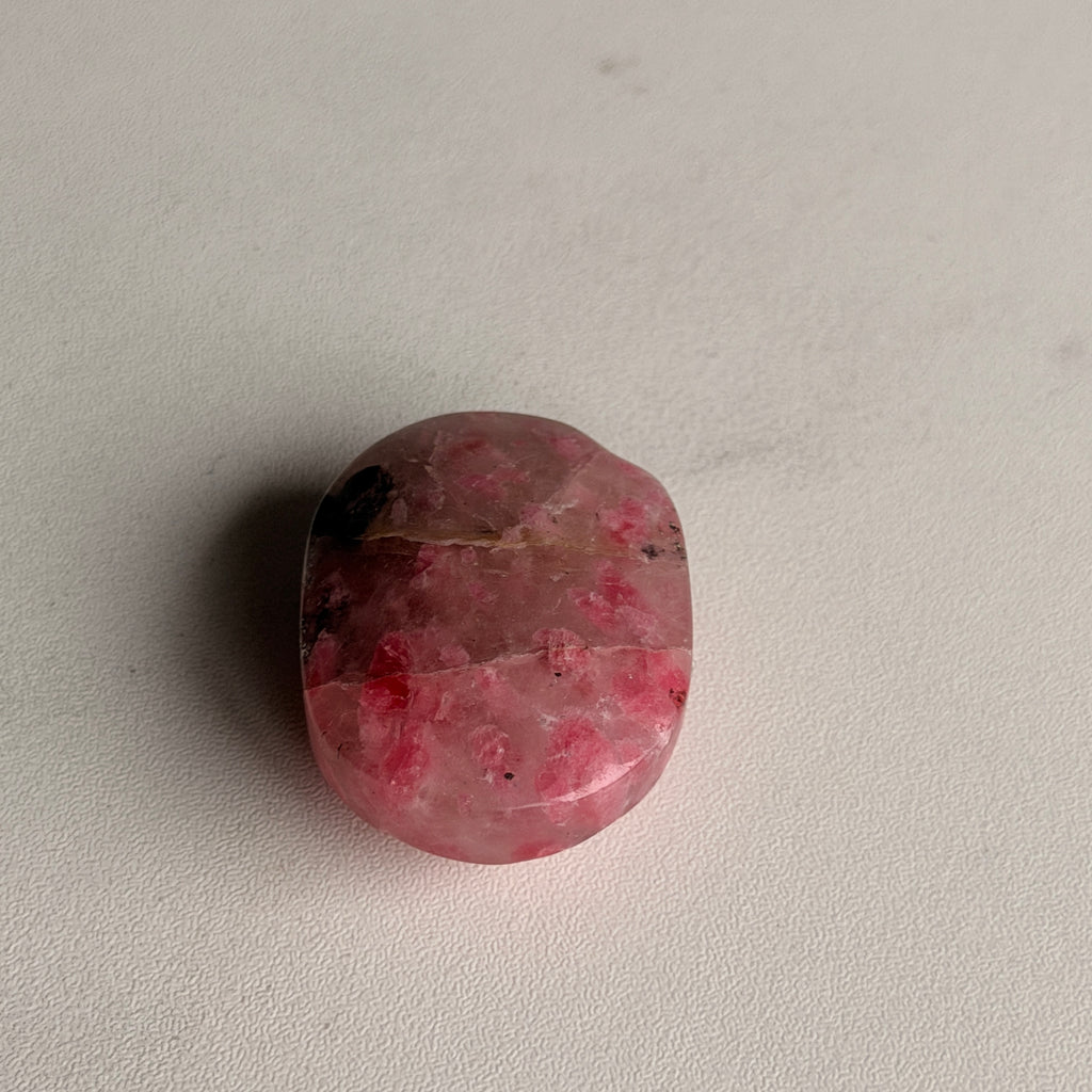Rhodonite & Quartz Mini Palm Stone Crystal Specimen (R15) – Wholehearted Crystal Creations