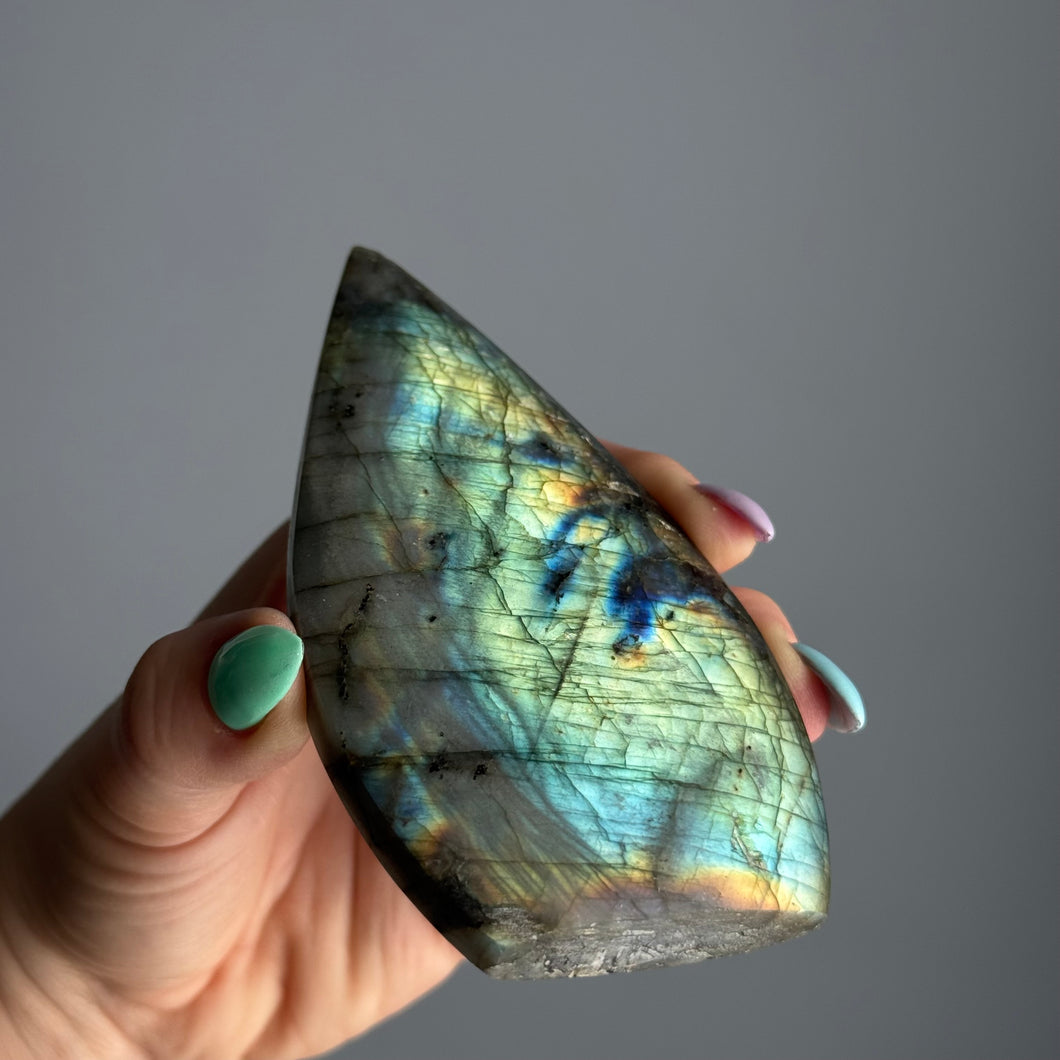 Labradorite Freeform Crystal Specimen (IMPERFECT)