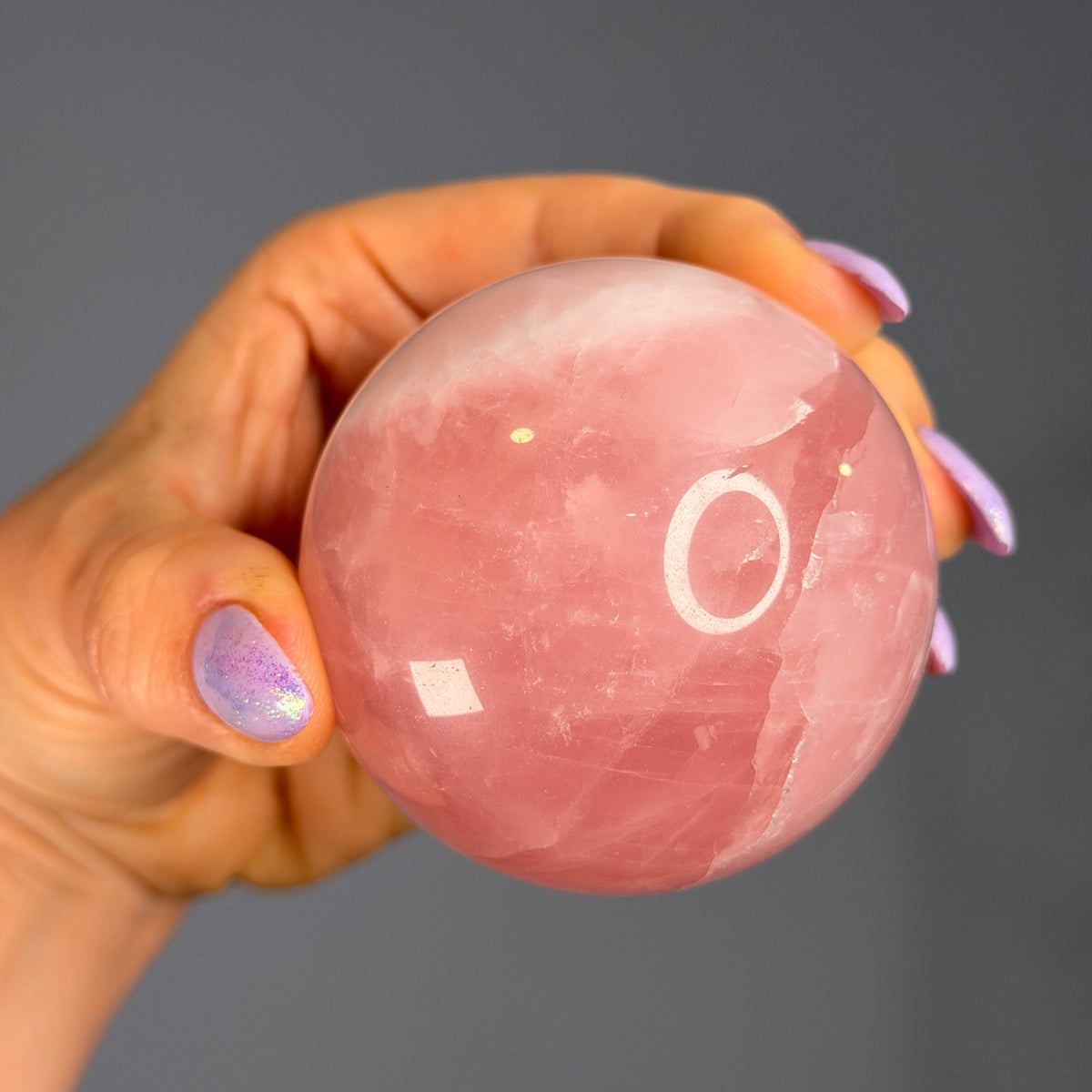 Rose Quartz Polished Sphere Specimen