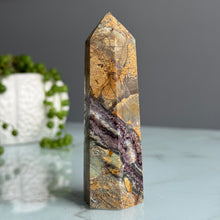 Purple Brecciated Maligano Jasper Tower Specimen