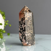 Rhodochrosite + Galena Crystal Tower Specimen