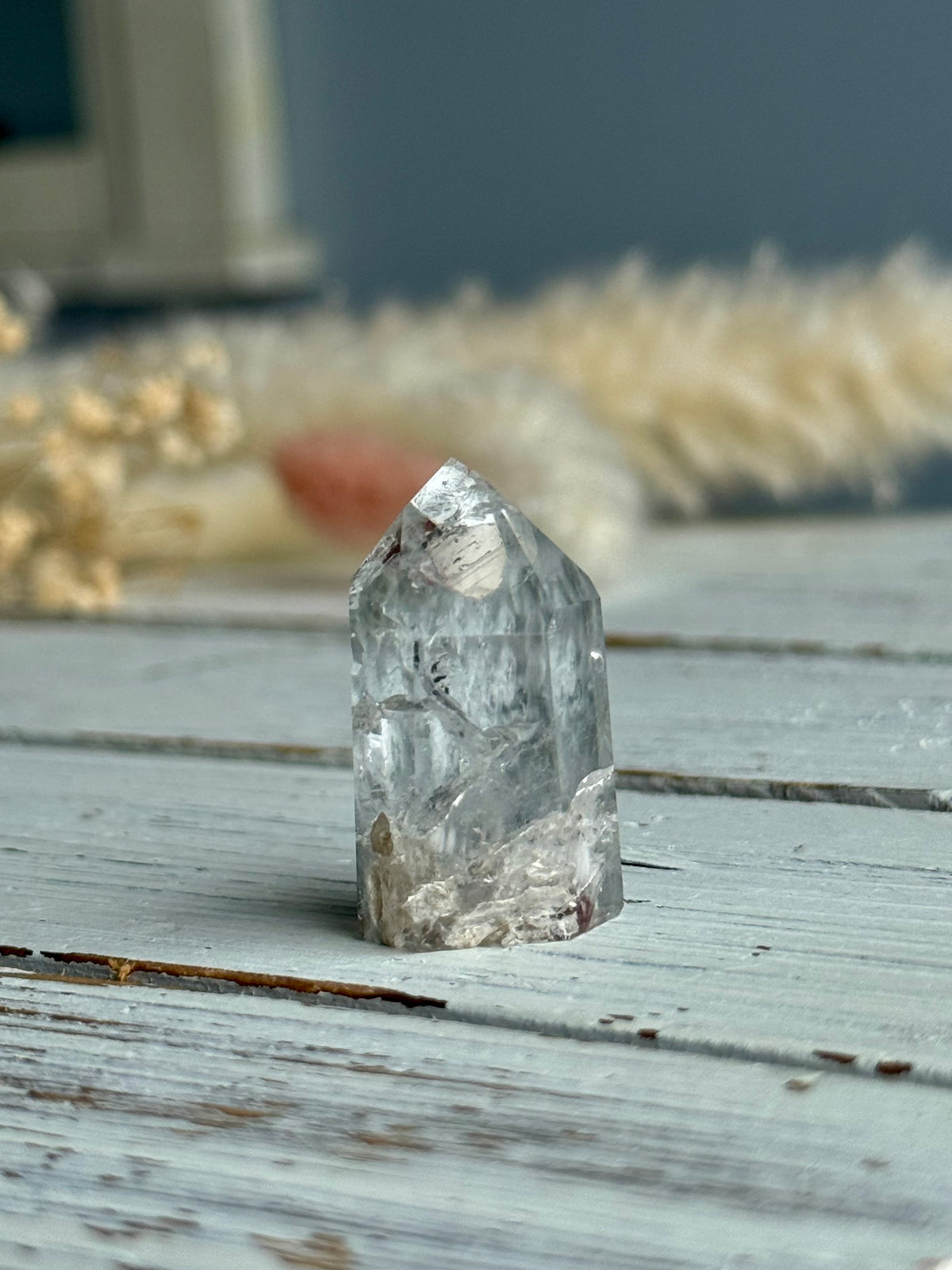 Blue Tara Quartz Crystal Specimen – Wholehearted Crystal Creations