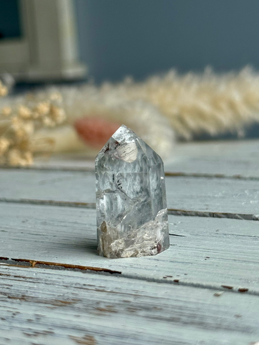 Blue Tara Quartz Crystal Specimen – Wholehearted Crystal Creations