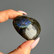 Labradorite Heart Palm Stone Specimen