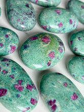 Ruby in Fuchsite Palm Stone Specimen