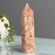 Flower Agate Tower Specimen